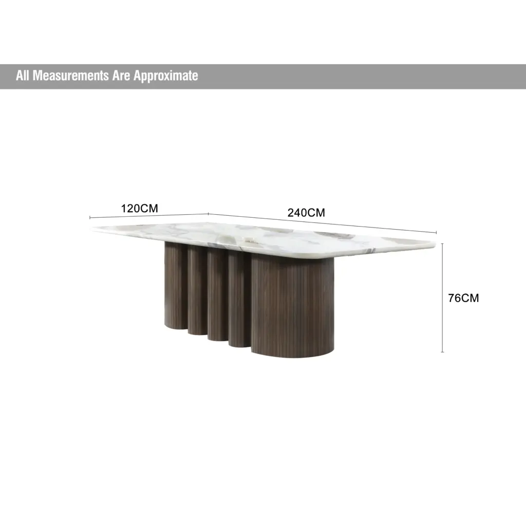Victor Dining Table 240 Dia United Furniture