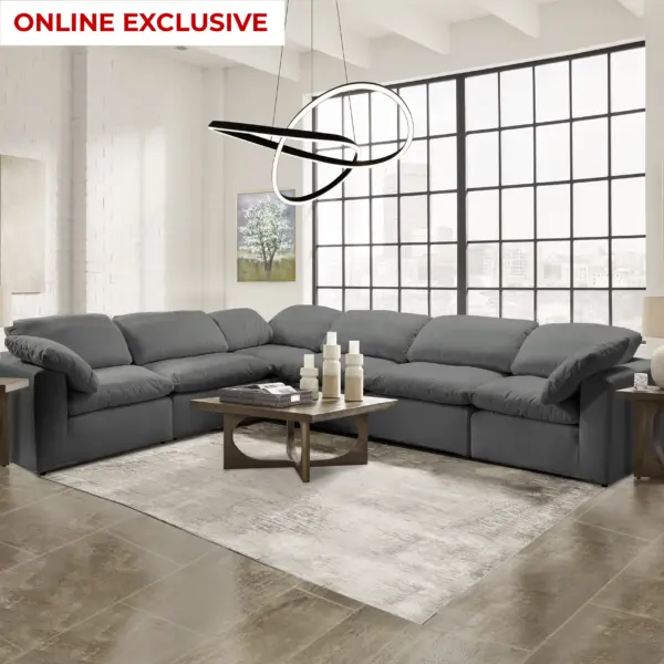 Aldana Big Corner Modular Sofa - Grey