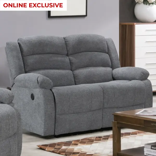 Atlantico 2 Seater Power Recliner - Grey
