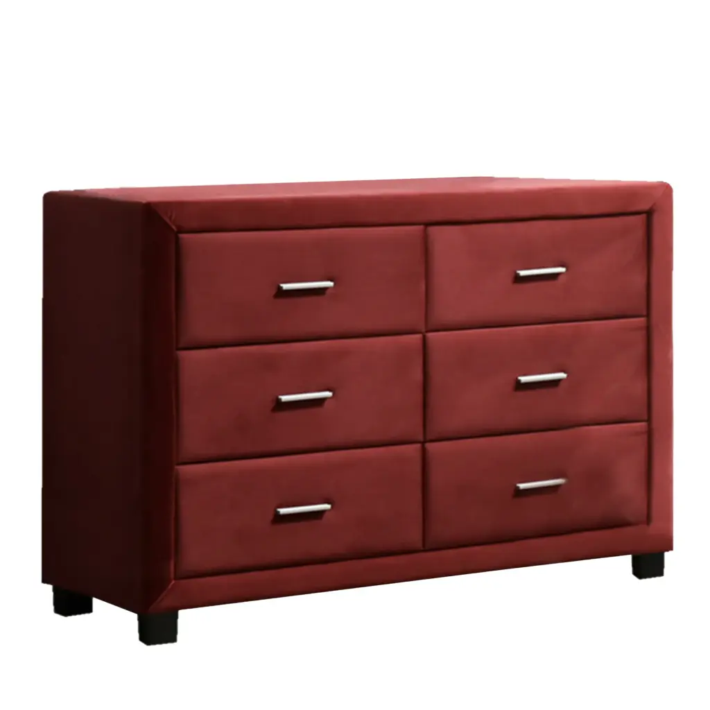 Berg Dresser Maroon 1 United Furniture