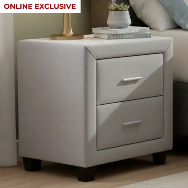 Berg Night Stand - Light Grey