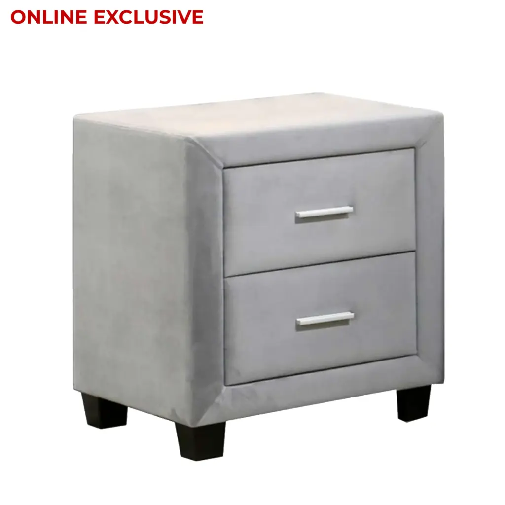 Berg Night Stand Light Grey United Furniture