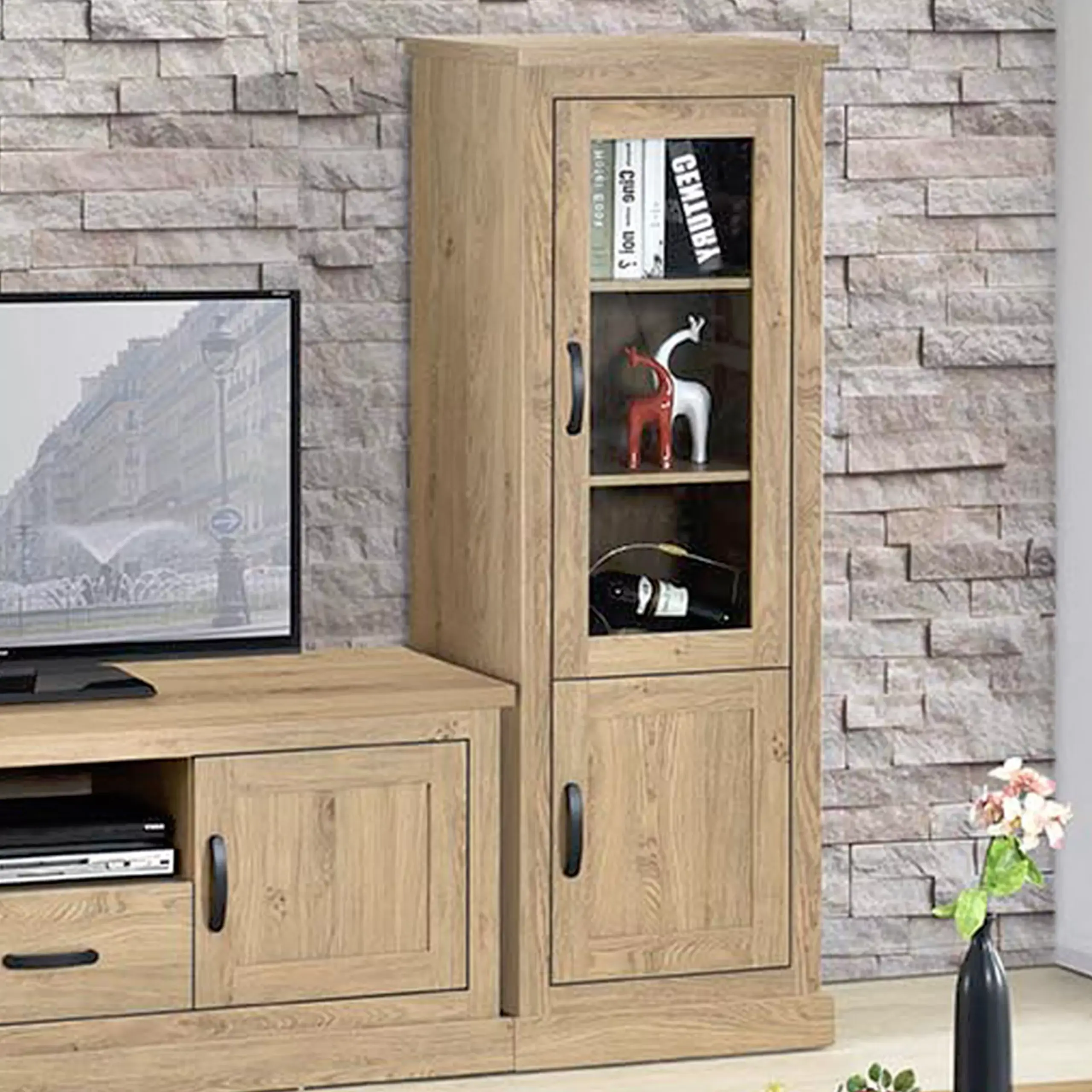 Fortworth Right Display Cabinet Bg 4 United Furniture