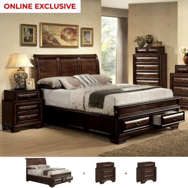 Hilton 3 Pcs. King Bedroom Set