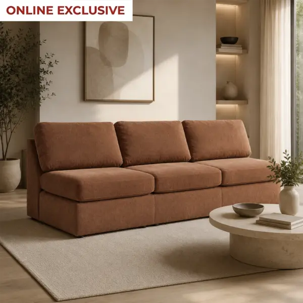 Modmax 3 Seater Sofa - Spice