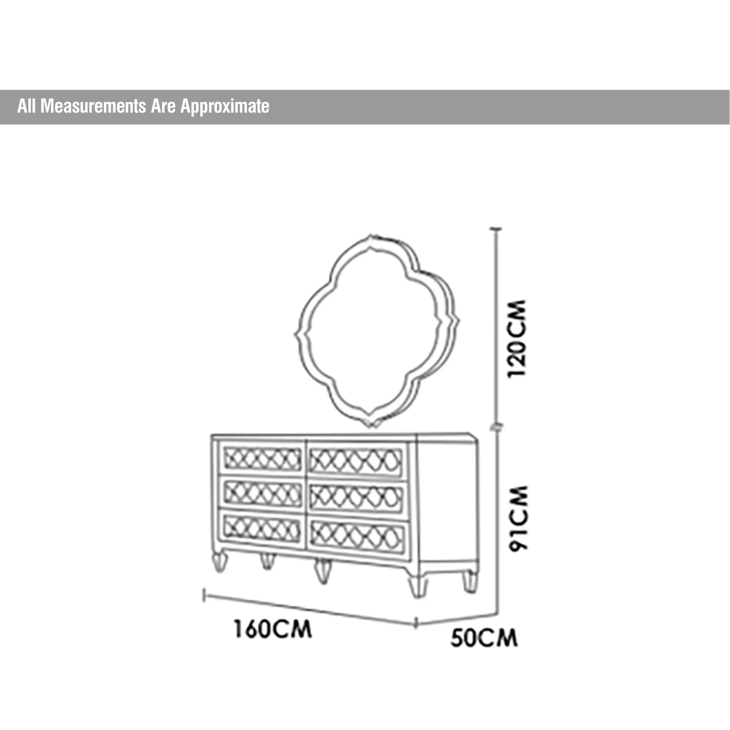 Royal Dresser Dim United Furniture