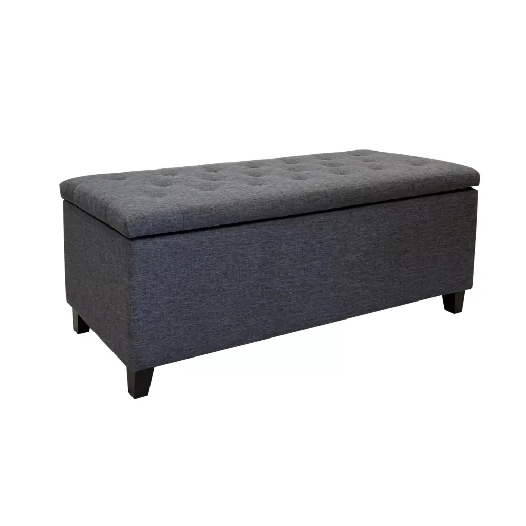 Sama Small Storage Bench Grey United Furniture