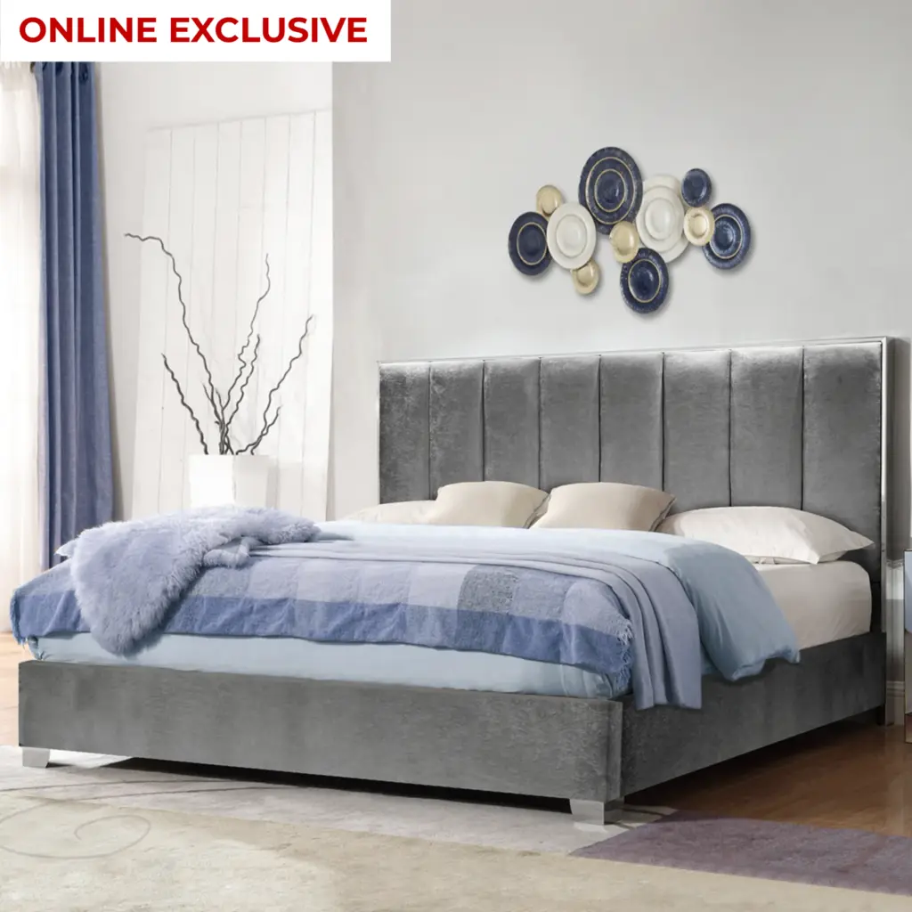 Trent Bed Grey United Furniture