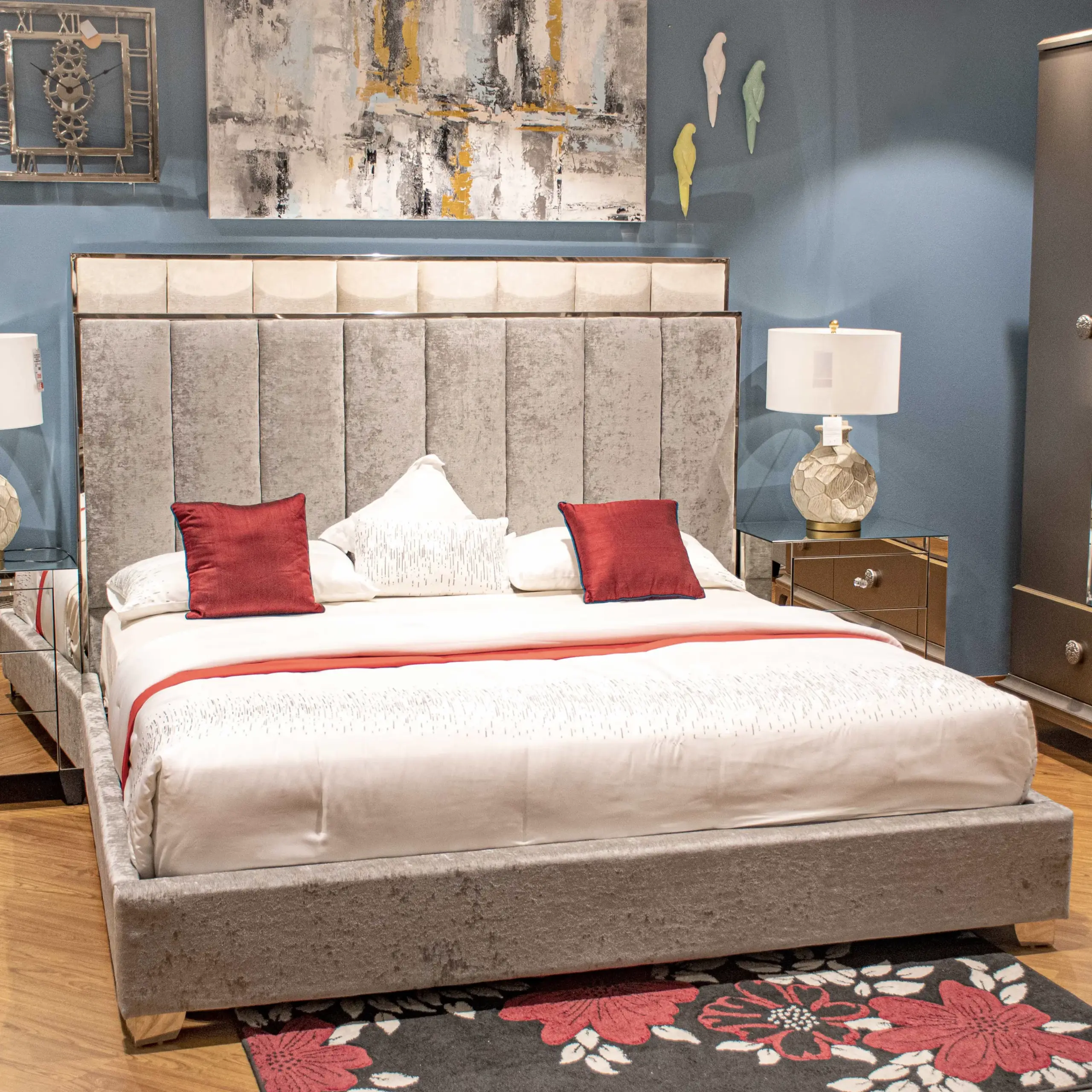 Trent Bed Grey 5 United Furniture