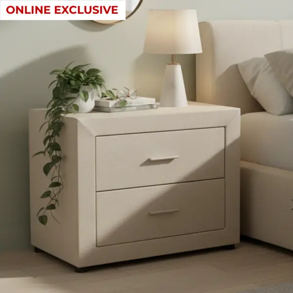 Alder Night Stand - Beige