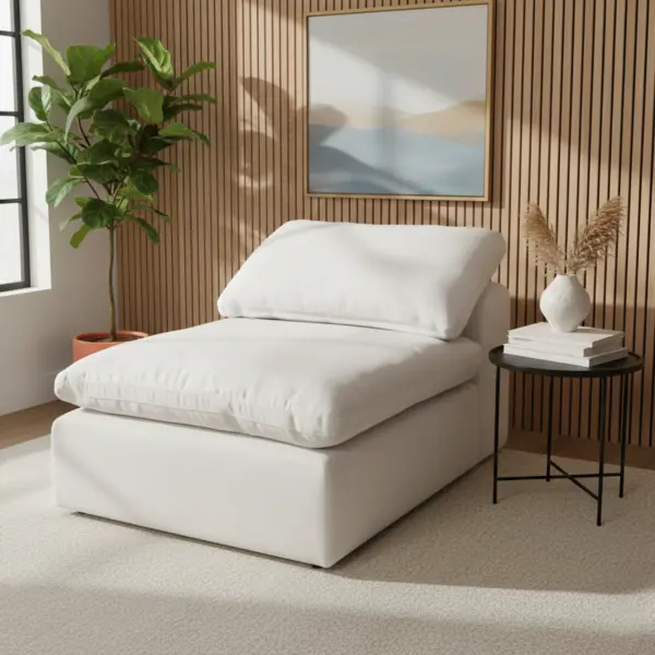 Aza Modular Armless Single Seater - White