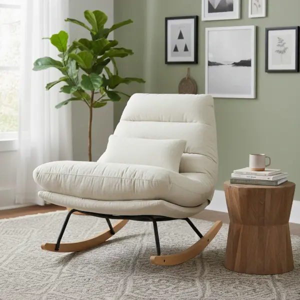 Belize Rocking Accent Chair - Beige