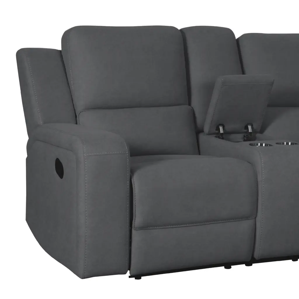 Harington 2seater Charcoal 7 United Furniture
