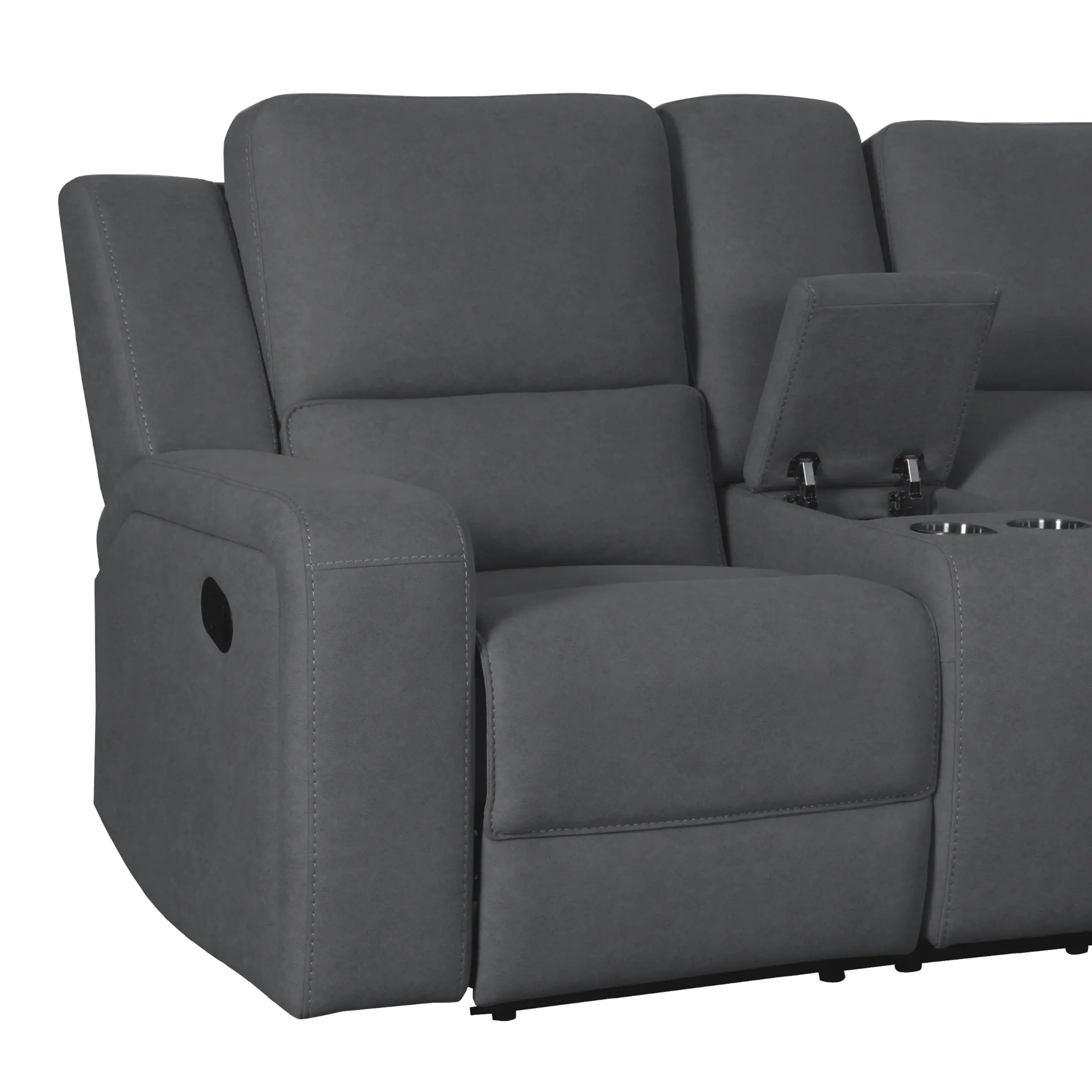 Harington 2seater Charcoal 7 United Furniture