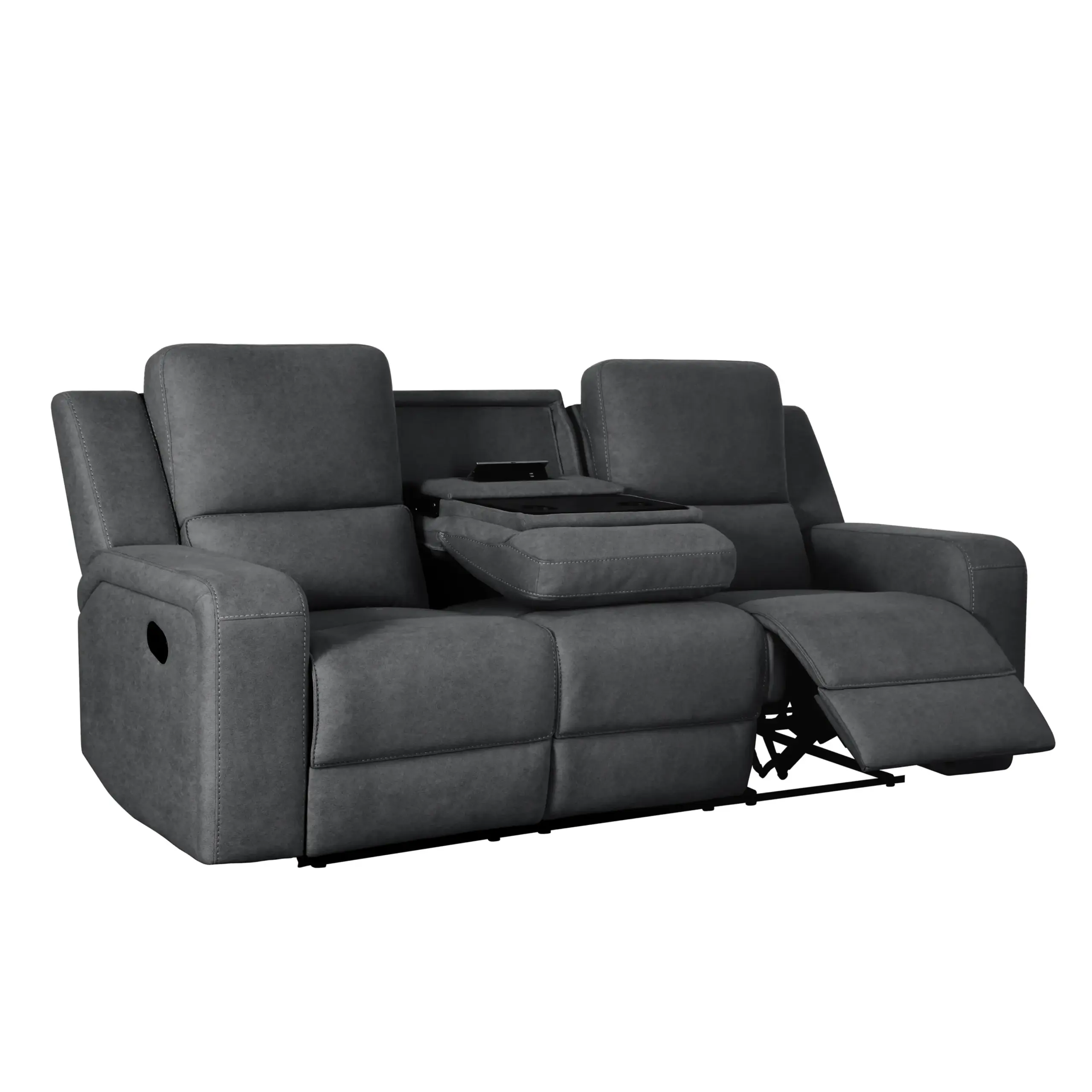 Harington 3seater Charcoal 9 United Furniture