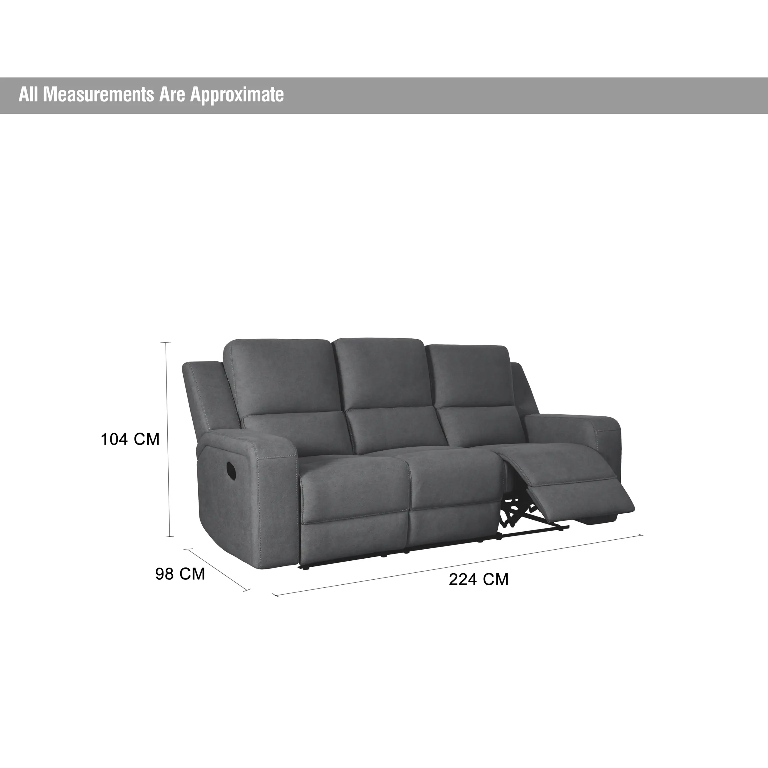 Harington 3seater Charcoal 9 Dim United Furniture