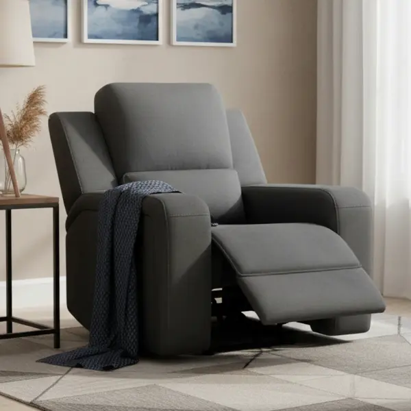 Harington Single Recliner - Charcoal