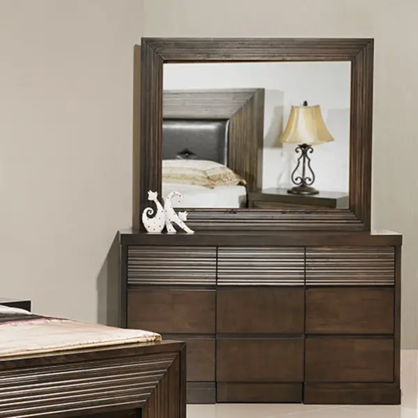 Hauzton Dresser with Mirror and Stool