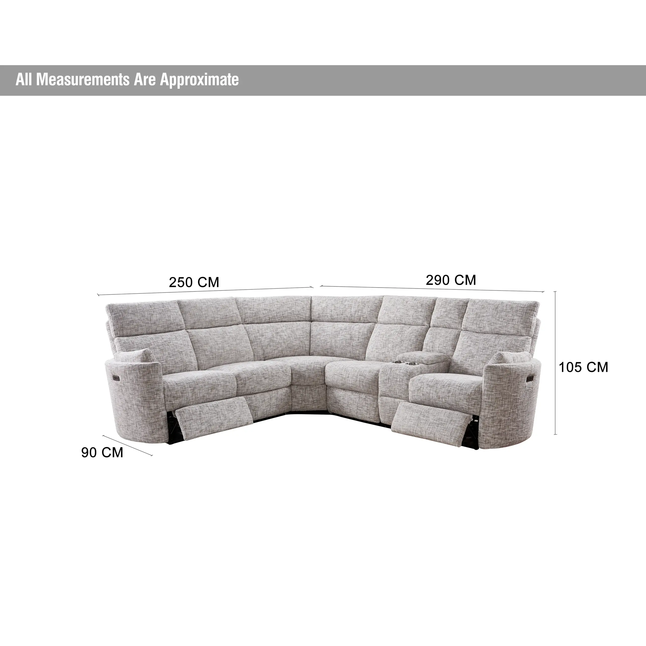 Huffington Corner Sofa Dim United Furniture