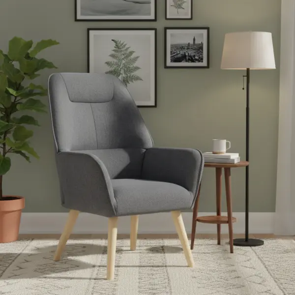 Lasio Accent Chair - Charcoal