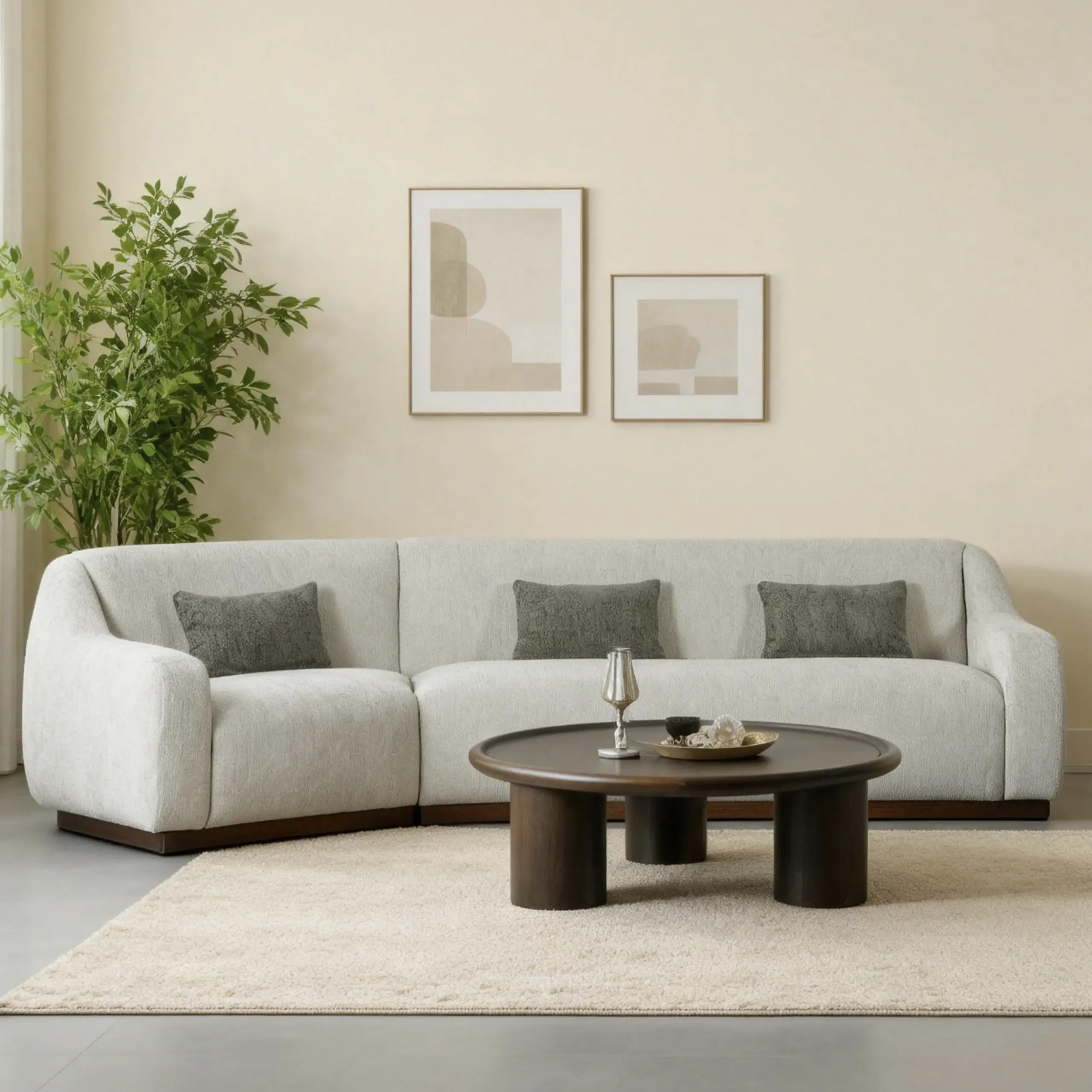 Nex Right Corner Sofa Beige United Furniture