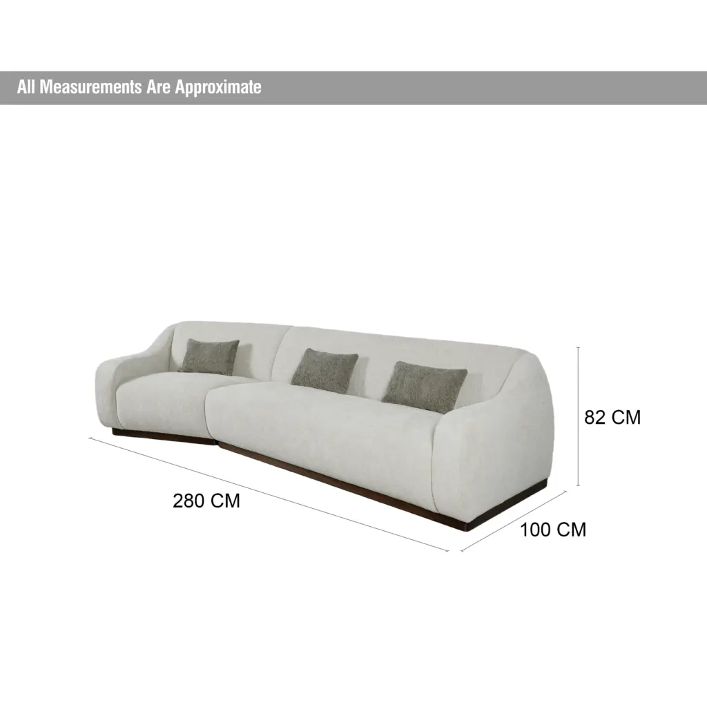 Nex Right Corner Sofa Beige Dim United Furniture