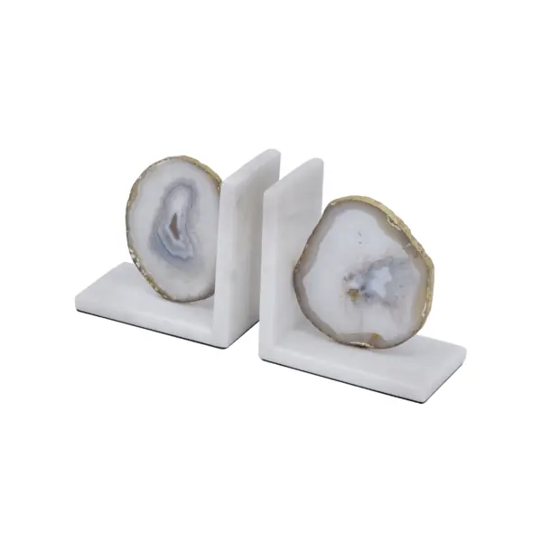 Bookends S/2 (82956-Whit-SA)