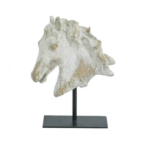 Horse Statue On Iron Base (460294)