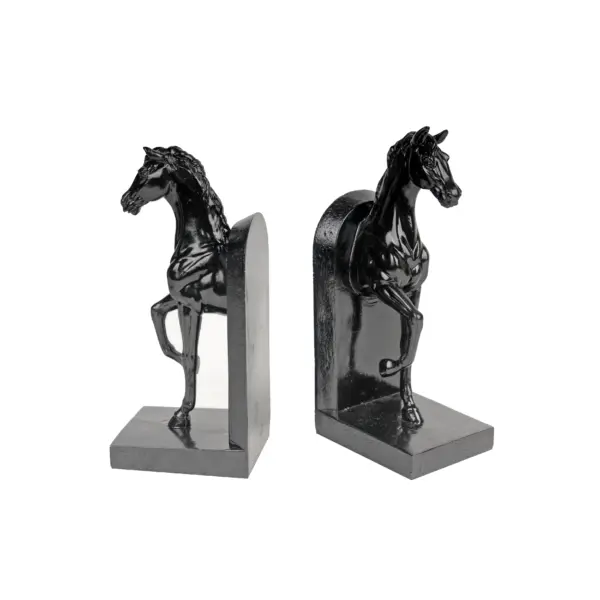 Horse Book End Set of 2 (73642-Black)