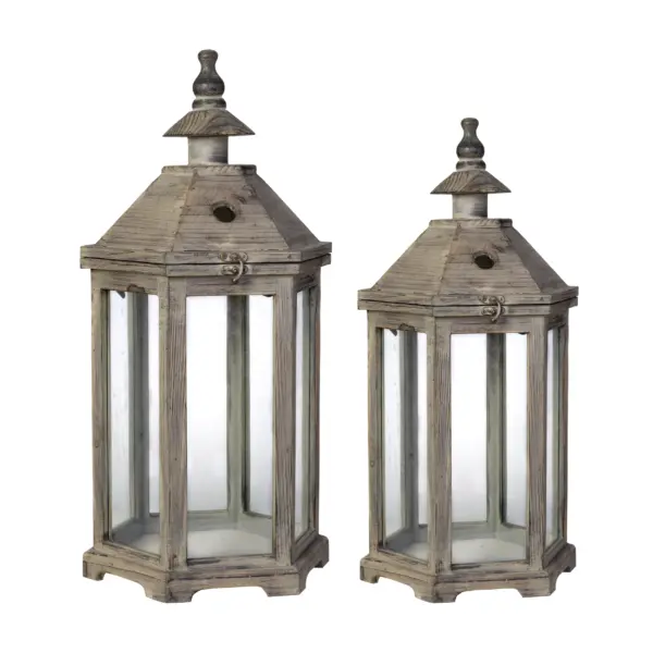 Graca Set of 2 Polygon Temple (30381)
