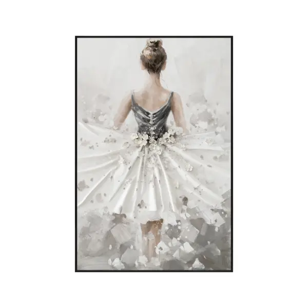 Woman In A Flowing Gown Acrylic Canvas (W3B37770K2)