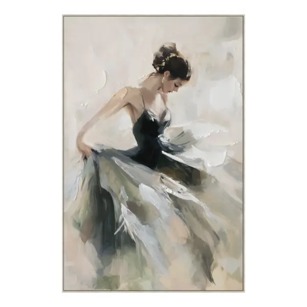 Woman In A Flowing Gown Acrylic Canvas (VP8599N1)