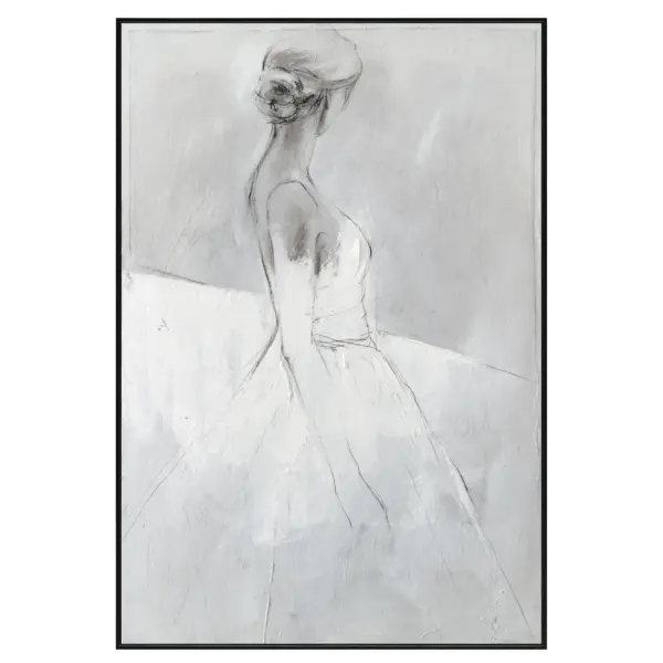 Woman In A Flowing Gown Acrylic Canvas (W2B368791)