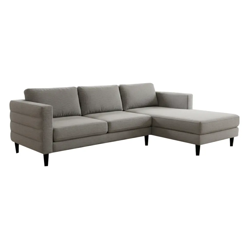 Ploush Left Corner Sofa Grey Brown A United Furniture