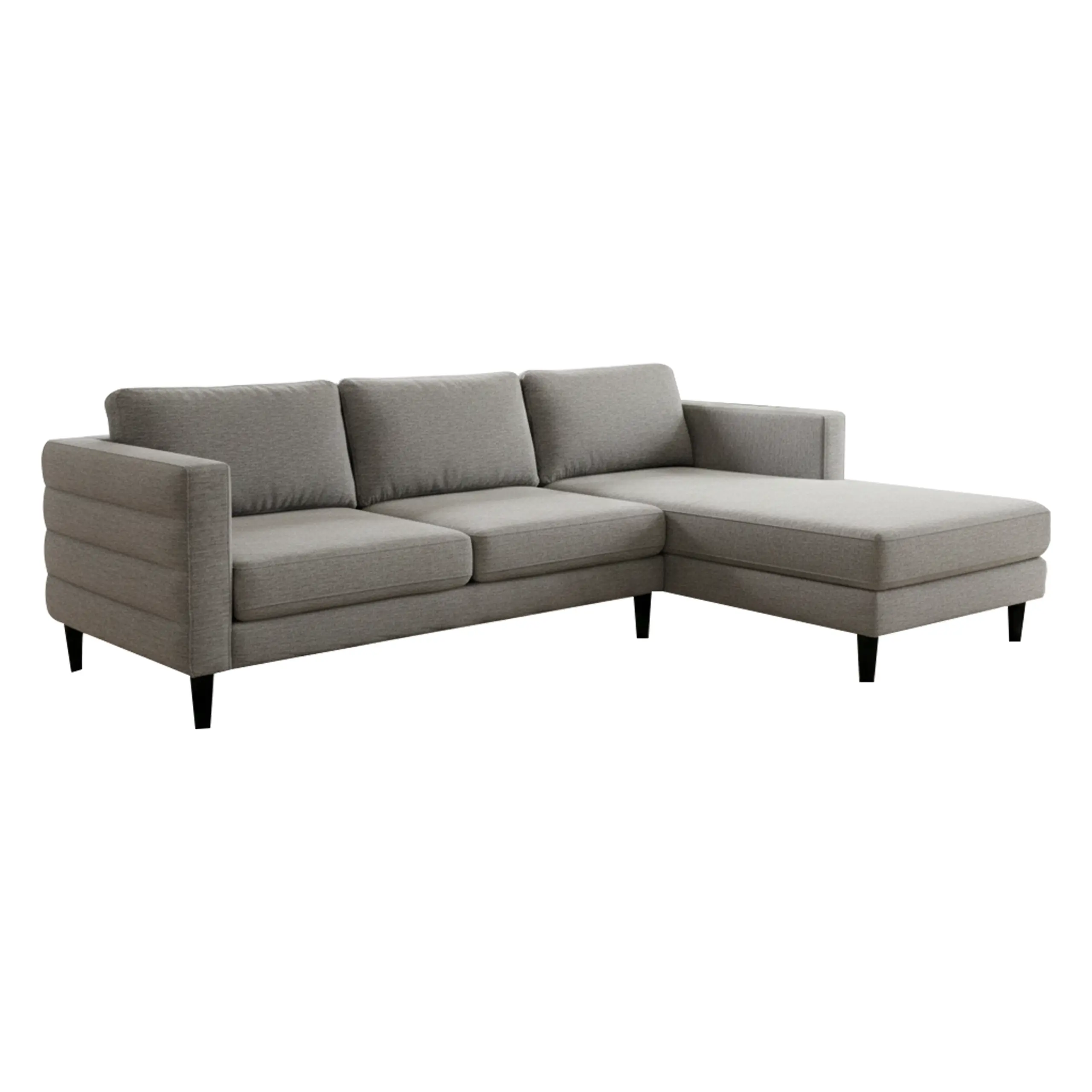 Ploush Left Corner Sofa Grey Brown A United Furniture