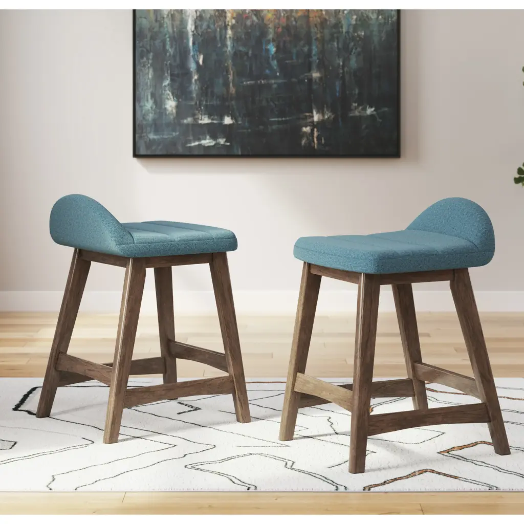 Lyncott Barstool Blue United Furniture