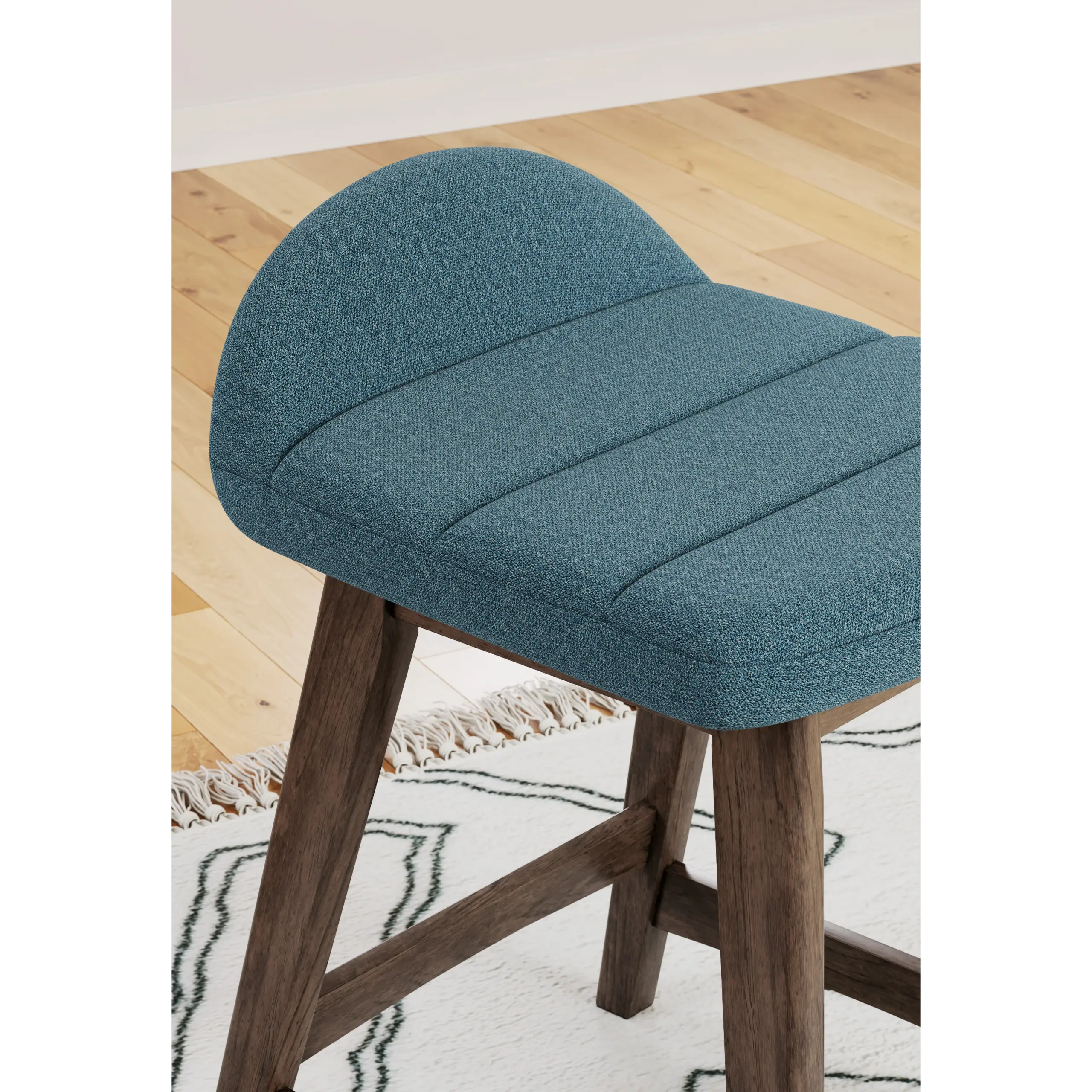 Lyncott Barstool Blue 3 United Furniture