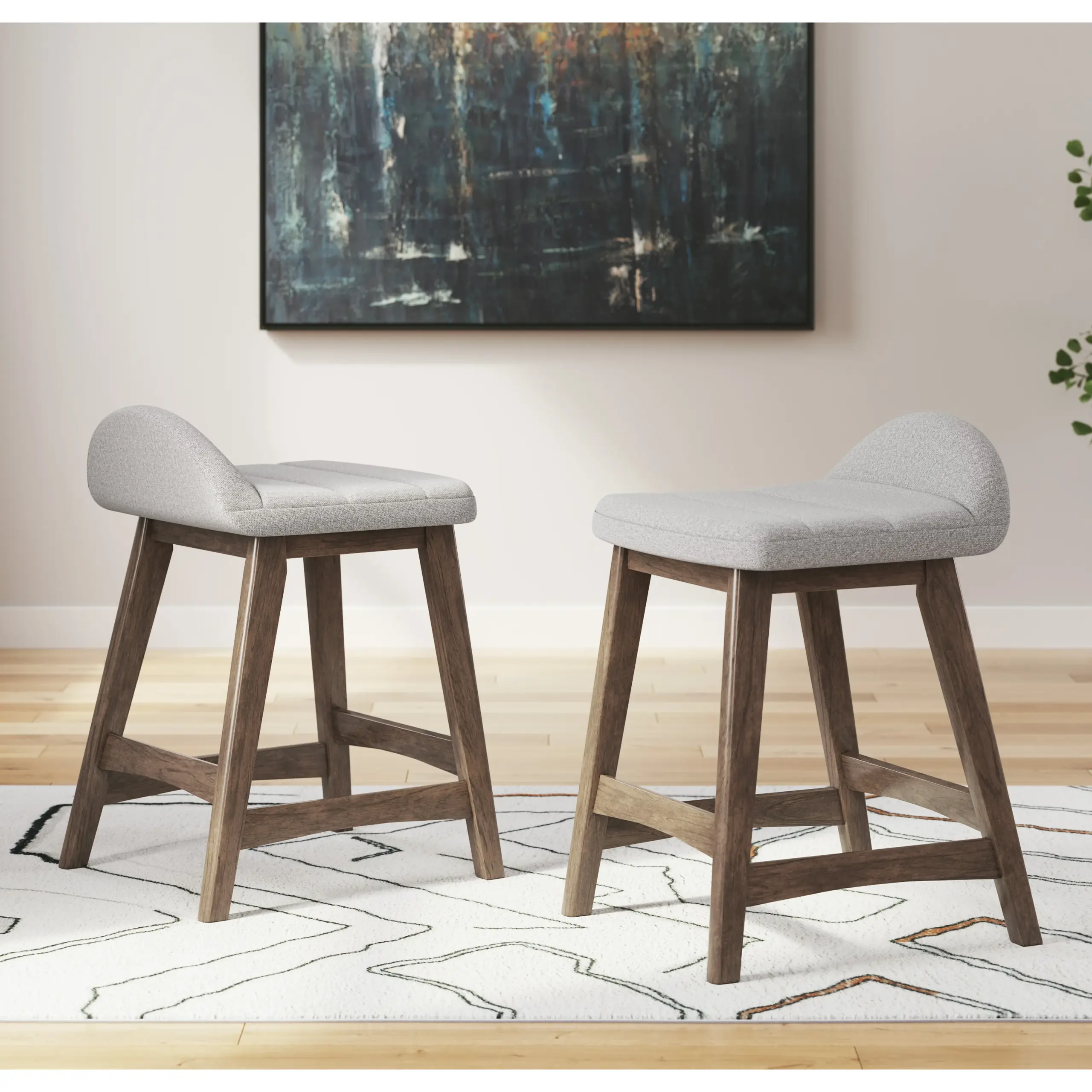 Lyncott Barstool Grey United Furniture