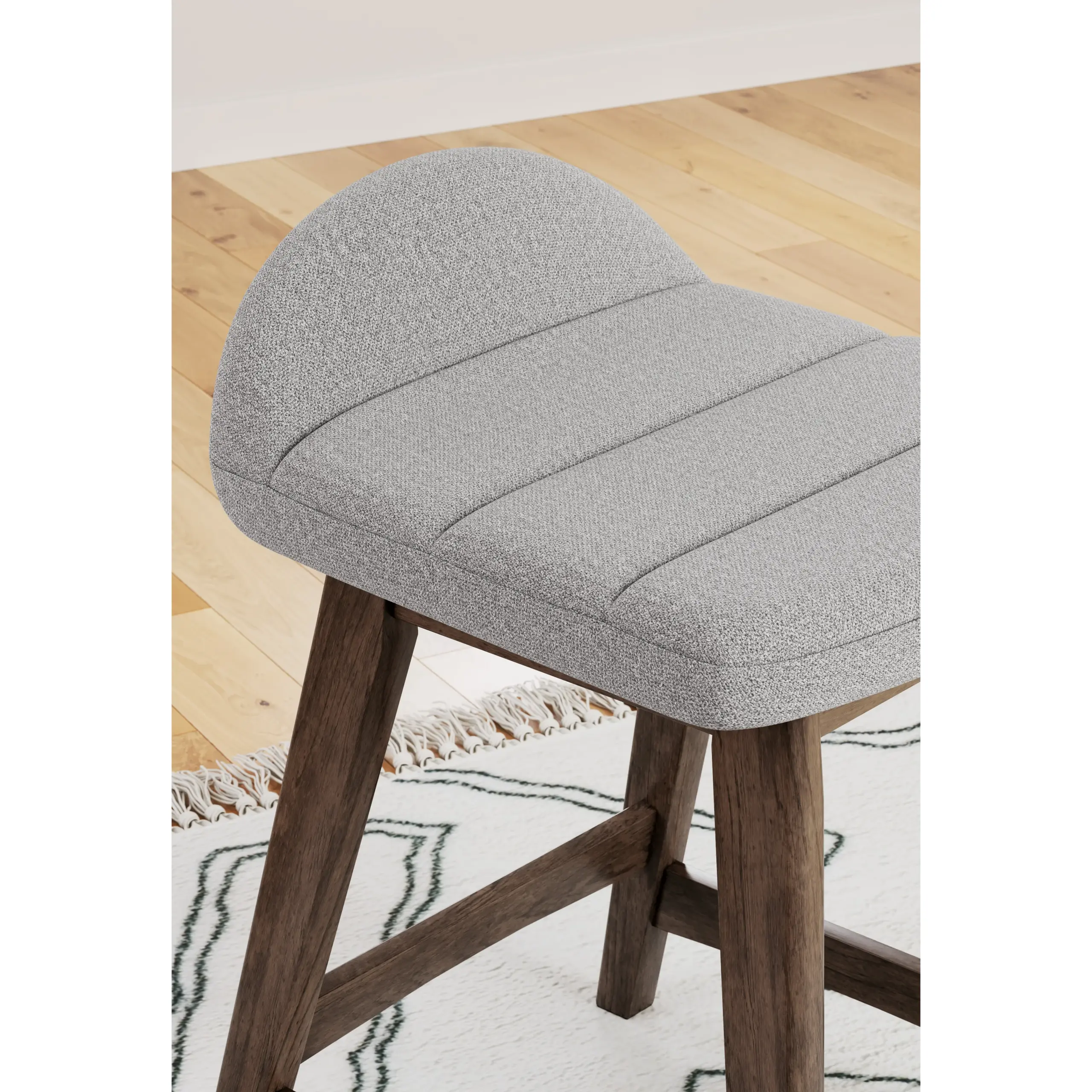 Lyncott Barstool Grey 3 United Furniture