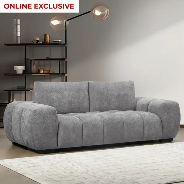 Dakota 3 Seater Sofa - Grey