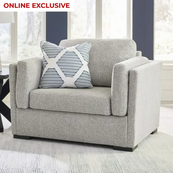 Evansley Chair and Half - Pewter