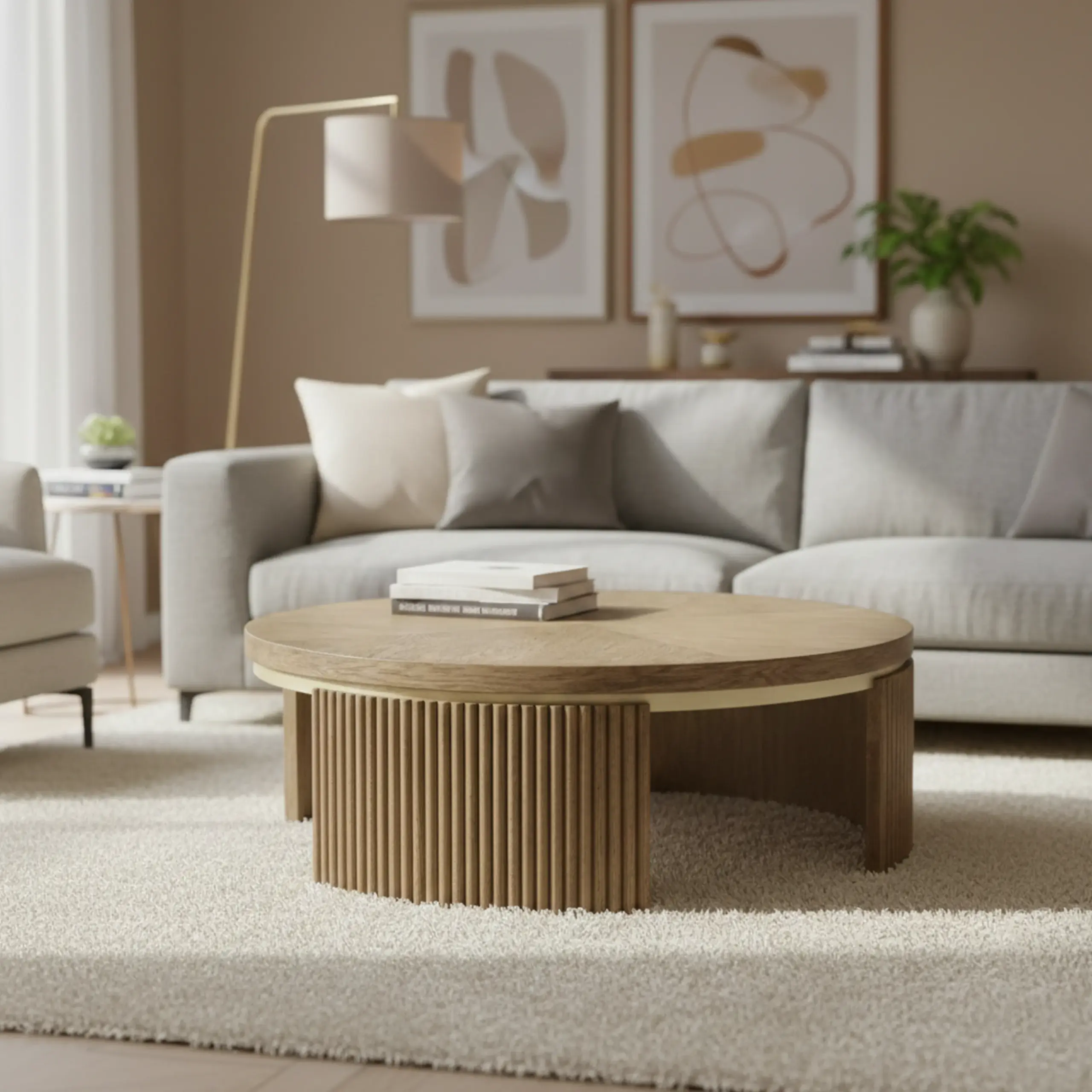 Solvi Coffee Table Light Brown Bg United Furniture