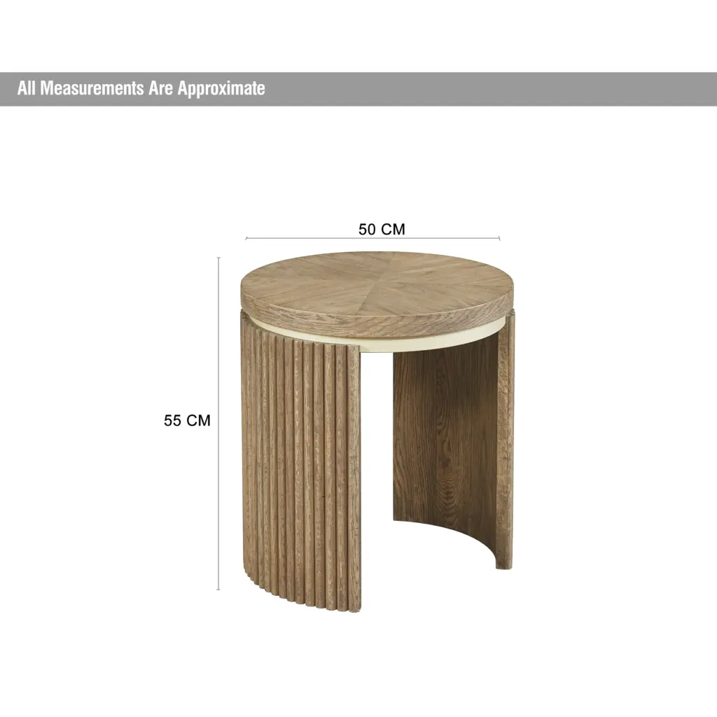 Solvi End Table Light Brown Dim United Furniture