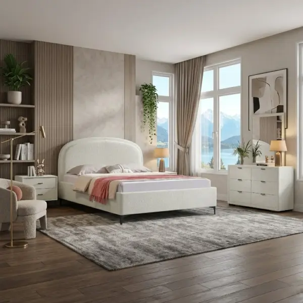 Drema King Bed (With Hydraulic Storage)