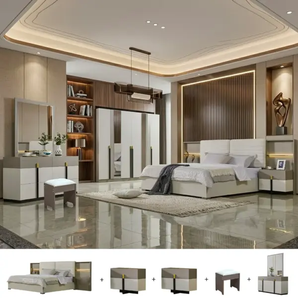 Elwell 6 Pcs. King Bedroom Set