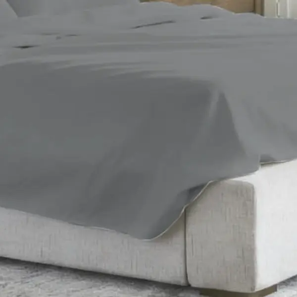 Flat Sheet Super King (280 x 280 cm) - Grey