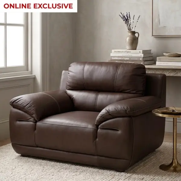 Cart Leather Single Seater - Chocolate