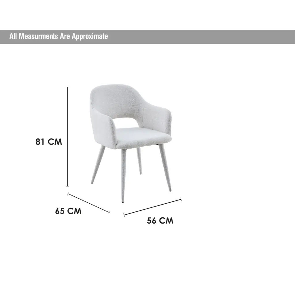 Layali Chair Beige Dim United Furniture