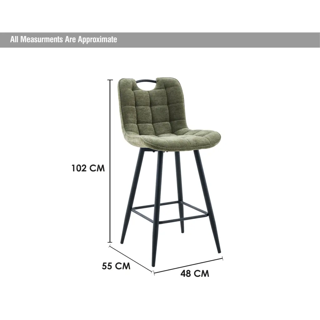 Nexa Bar Stool Green Dim United Furniture