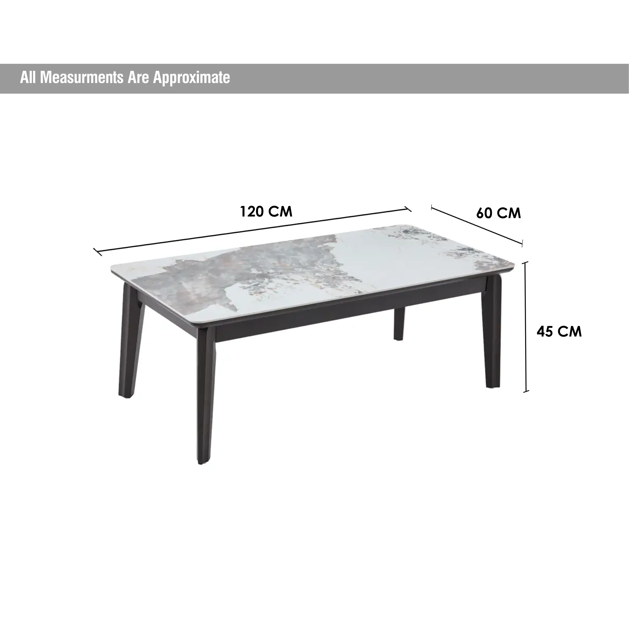 Nuvora Coffee Table Light Grey Dim United Furniture